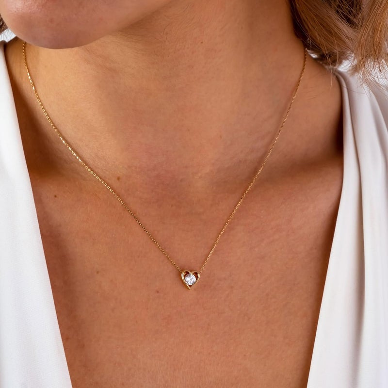 Ieftop Valentines Birthday Gifts for Women Teen Girls - Dainty 14K Gold/Silver Plated Cute Heart Handmade Disc Circle Bee Choker Adjustable Necklace for Women Teenage Girl Trendy Jewelry - Image 4
